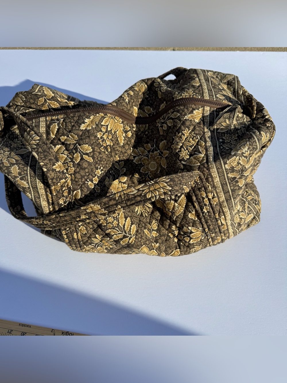 Vera Bradley Retired Rare Java Brown Duffle Bag NWT